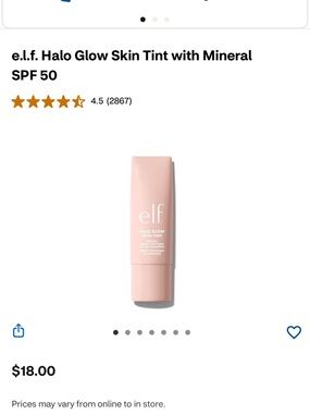Halo Glow Skin Tint SPF 50 - Fair Neutral | NWT